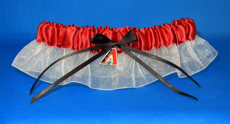 Arizona Diamondbacks Inspired Garter with Licensed Charm